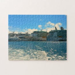 Cruise ships in St. Martin/St. Maarten Jigsaw Puzzle