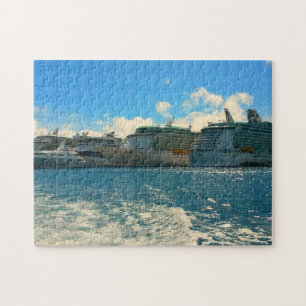 Cruise ships in St. Martin/St. Maarten Jigsaw Puzzle