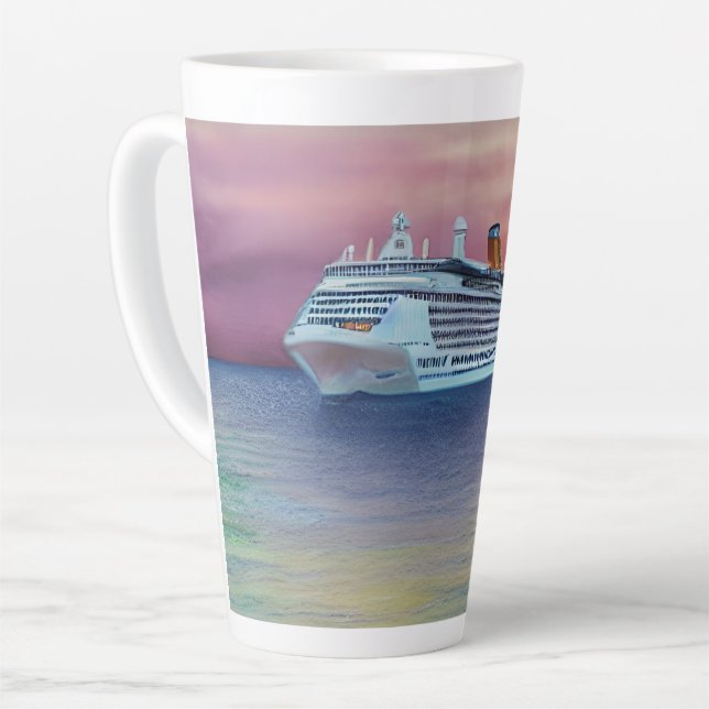 Cruise Ships Offer a Luxurious and Exciting Way to Latte Mug (Left Angle)