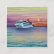 Cruise Ships Offer A Luxurious And Exciting Way To Square Business Card at Zazzle