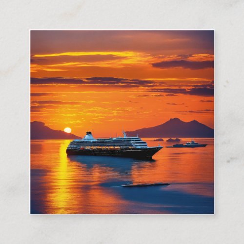Cruise ships offer a luxurious Envelope Liner Calling Card