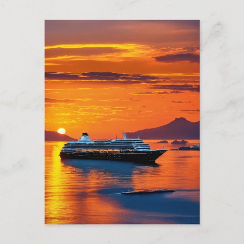 Cruise ships offer a luxurious Envelope Liner Postcard
