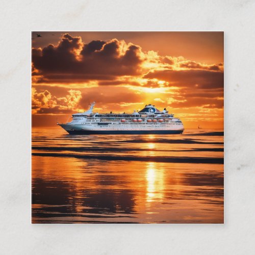 Cruise ships offer a luxurious Envelope Liner Square Business Card