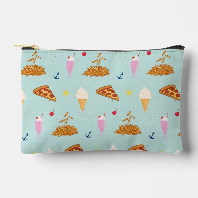 Cruise Snacks Pattern Accessory Pouch (Front)