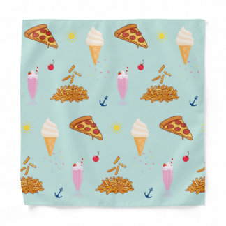 Cruise Snacks Pattern Bandana