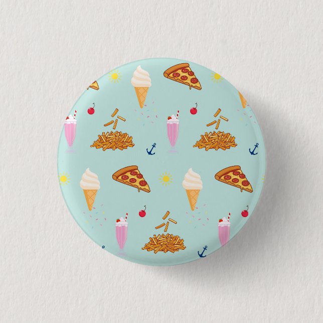  Cruise Snacks Pattern Button (Front)