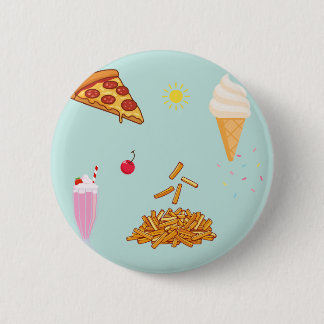 Cruise Snacks Pattern Button