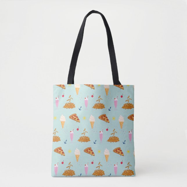 Cruise Snacks Pattern Tote Bag (Front)