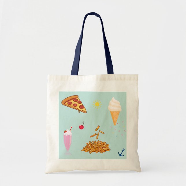 Cruise Snacks Pattern Tote Bag (Front)