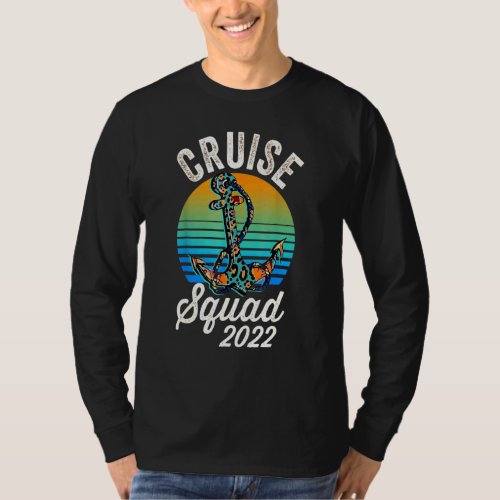 Cruise Squad 2022  Cowhide Leopard Anchor Cruising T_Shirt
