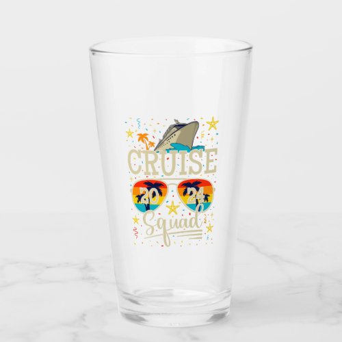 Cruise Squad 2024 Cruising Vacation Drinking Glass