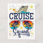 Cruise Squad 2024 Cruising Vacation Postcard<br><div class="desc">Cruise Squad 2024 Cruising Birthday Vacation Funny Crew Graphic design Gift Standard Postcard Classic Collection.</div>