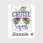 Cruise Squad 2024 Cruising Vacation Vinyl Sticker<br><div class="desc">Cruise Squad 2024 Cruising Birthday Vacation Funny Crew Graphic design Gift Custom-Cut Vinyl Sticker Classic Collection.</div>