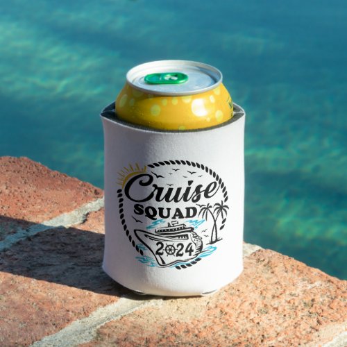 Cruise Squad 2024 Summer Vacation Matching Family Can Cooler