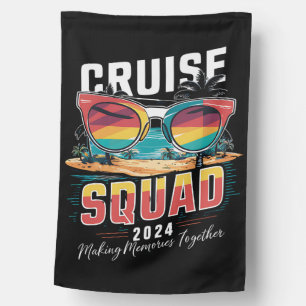 Cruise Squad 2024 Summer Vacation Matching Family House Flag
