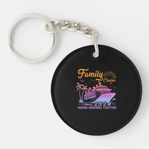 Cruise Squad 2024 Summer Vacation Matching Family Keychain