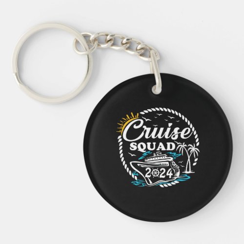 Cruise Squad 2024 Summer Vacation Matching Family Keychain