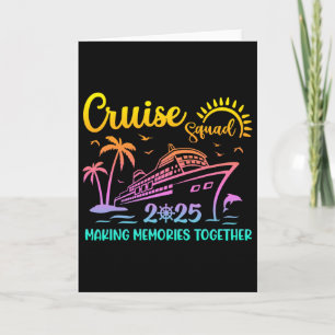 Cruise Squad 2025 Family Friends Vacation Matching Card