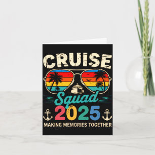 Cruise squad 2025 family group matching summer card