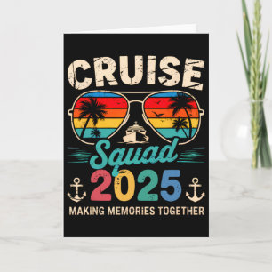 Cruise Squad 2025 Family Group Matching Summer Vac Card