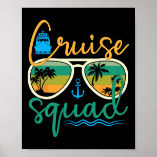 Cruise Squad 2025 Family Vacation Beach Matching G Poster