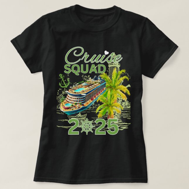  Cruise Squad 2025 Family Vacation T-Shirt (Design Front)