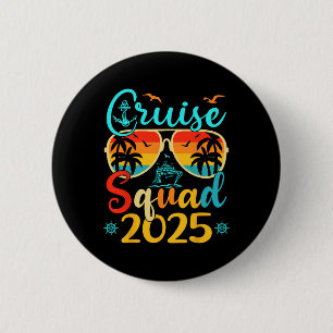 Cruise Squad 2025 Summer Vacation Family Matching Button