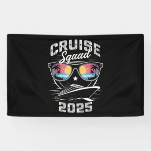 Cruise Squad 2025 Summer Vacation Matching Family Banner