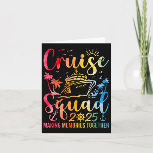 Cruise Squad 2025 Summer Vacation Matching Family Card