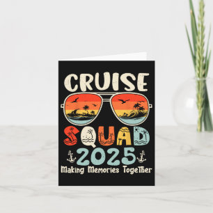 Cruise Squad 2025 Summer Vacation Matching Family Card