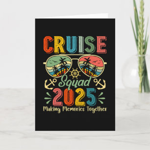 Cruise Squad 2025 Summer Vacation Matching Family  Card