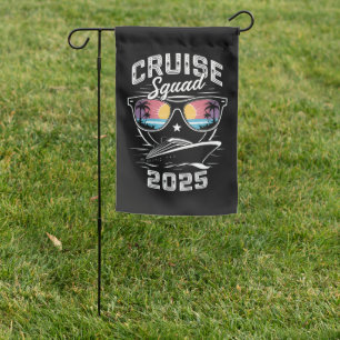 Cruise Squad 2025 Summer Vacation Matching Family Garden Flag