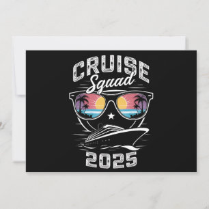 Cruise Squad 2025 Summer Vacation Matching Family Invitation