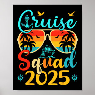 Cruise Squad 2025 Summer Vacation Matching Family Poster