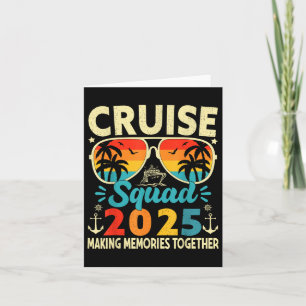 Cruise Squad 2025 Summer Vacation Trip Group Match Card
