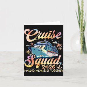 Cruise Squad 2026 Family Group Matching Summer Vac Card