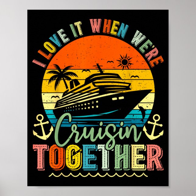 Cruise Squad 2026 Family Group Matching Summer Vac Poster (Front)