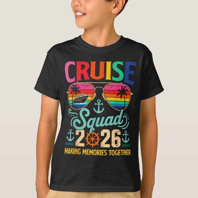 Cruise Squad 2026 Family Group Matching Summer Vac T-Shirt (Front)