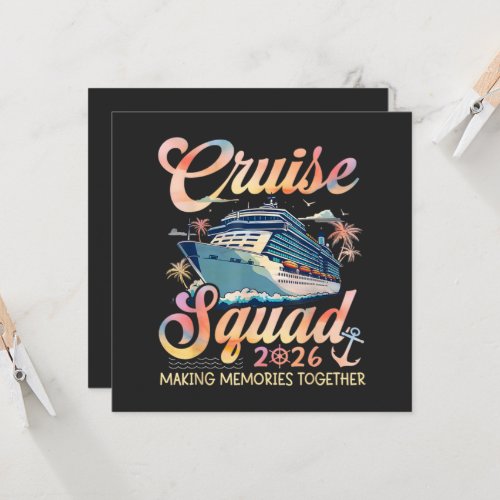 Cruise Squad 2026 Family Summer Vacation