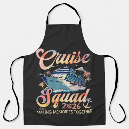 Cruise Squad 2026 Family Summer Vacation Apron