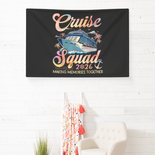 Cruise Squad 2026 Family Summer Vacation Banner