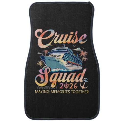 Cruise Squad 2026 Family Summer Vacation Car Floor Mat