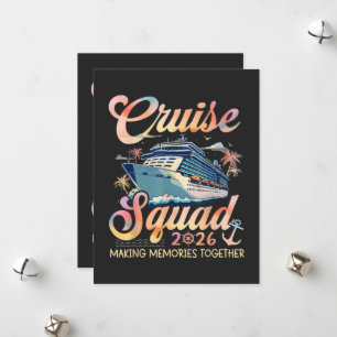 Cruise Squad 2026 Family Summer Vacation Holiday Card