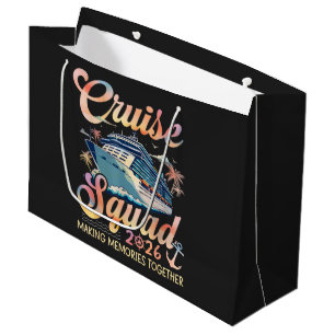 Cruise Squad 2026 Family Summer Vacation Large Gift Bag