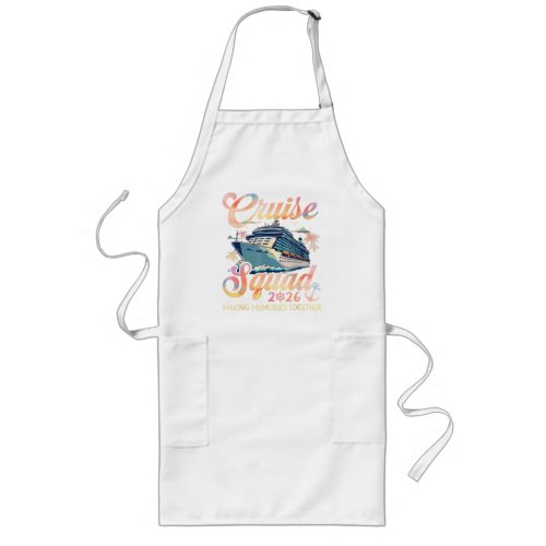 Cruise Squad 2026 Family Summer Vacation Long Apron