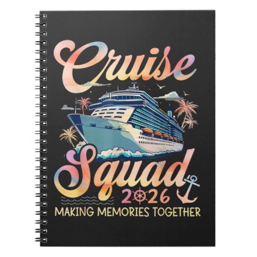 Cruise Squad 2026 Family Summer Vacation Notebook