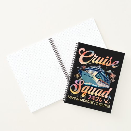 Cruise Squad 2026 Family Summer Vacation Notebook