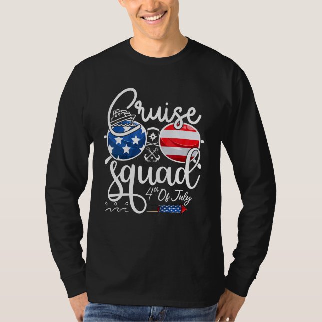 Cruise Squad 4th Of July Vacation Matching Family  T-Shirt (Front)