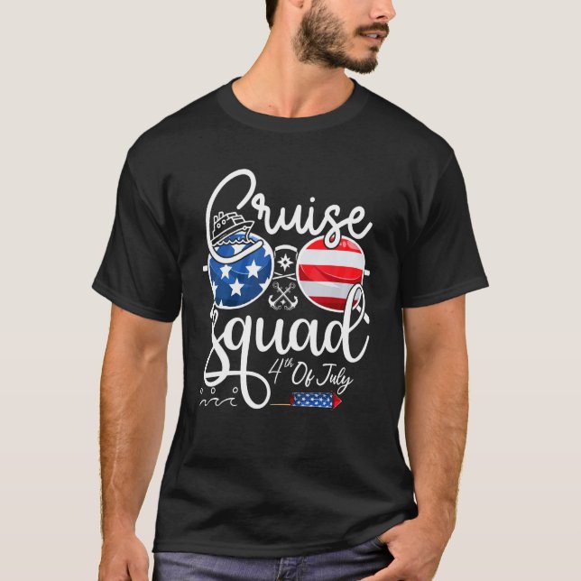 Cruise Squad 4th Of July Vacation Matching Family  T-Shirt (Front)