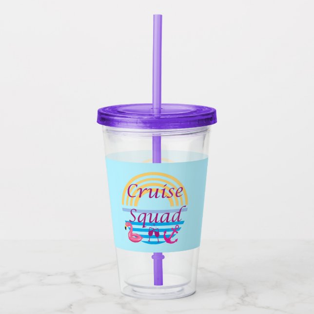 Cruise Squad Acrylic Tumbler (Front)